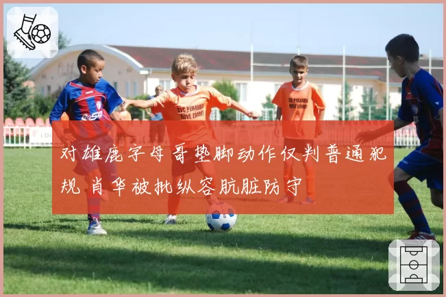 对雄鹿字母哥垫脚动作仅判普通犯规 肖华被批纵容肮脏防守