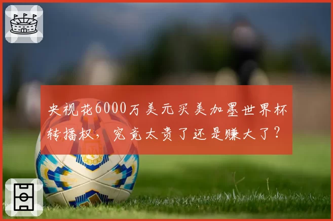央视花6000万美元买美加墨世界杯转播权,究竟太贵了还是赚大了?