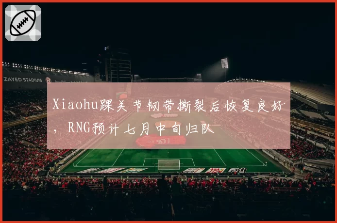 Xiaohu踝关节韧带撕裂后恢复良好，RNG预计七月中旬归队